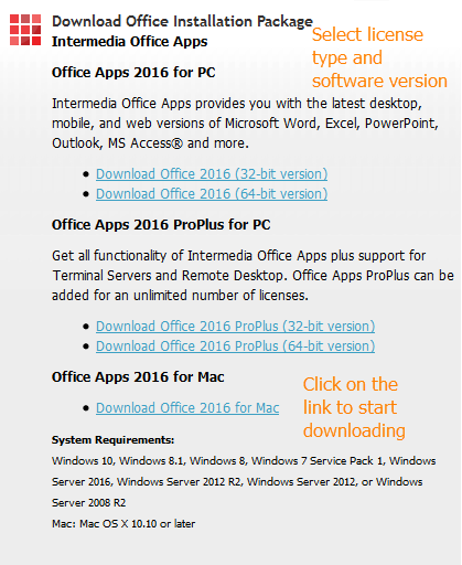 Office home & business 2016 for mac download link